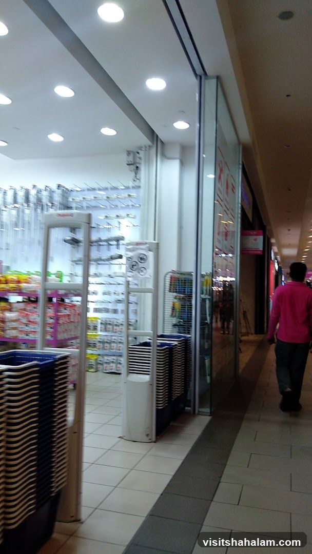 Store Entrance with Shopping Baskets