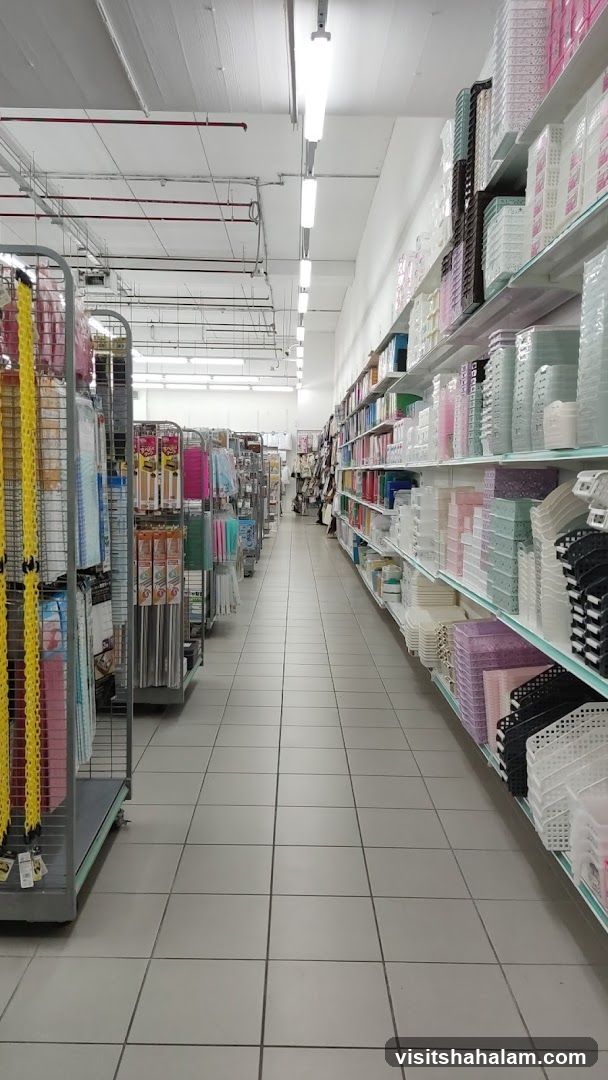 Aisle of Storage Containers and Household Goods