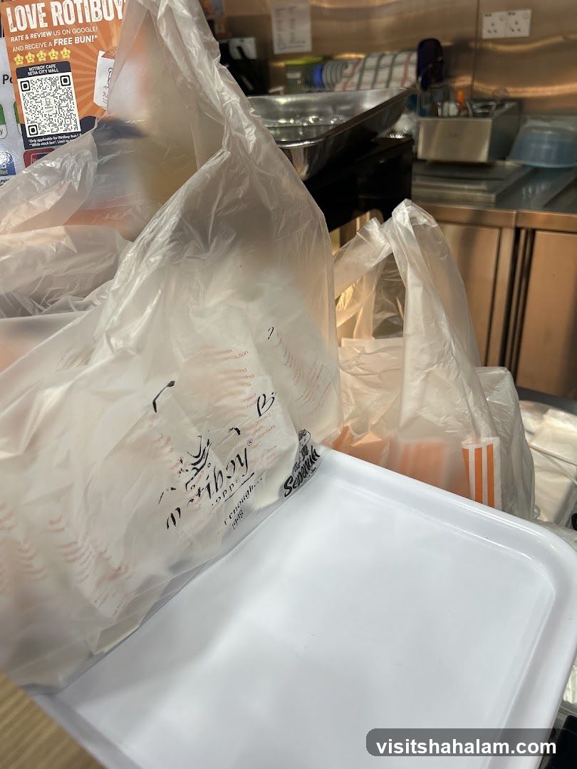 Takeaway Bags and Tray