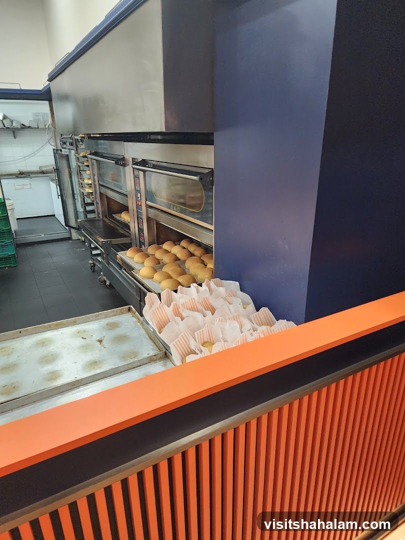 Bakery Ovens with Freshly Baked Buns