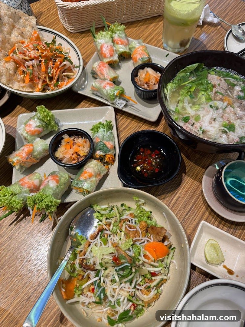Vietnamese Food Spread