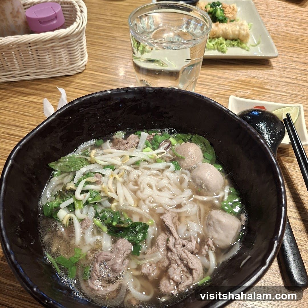Pho with Beef and Meatballs