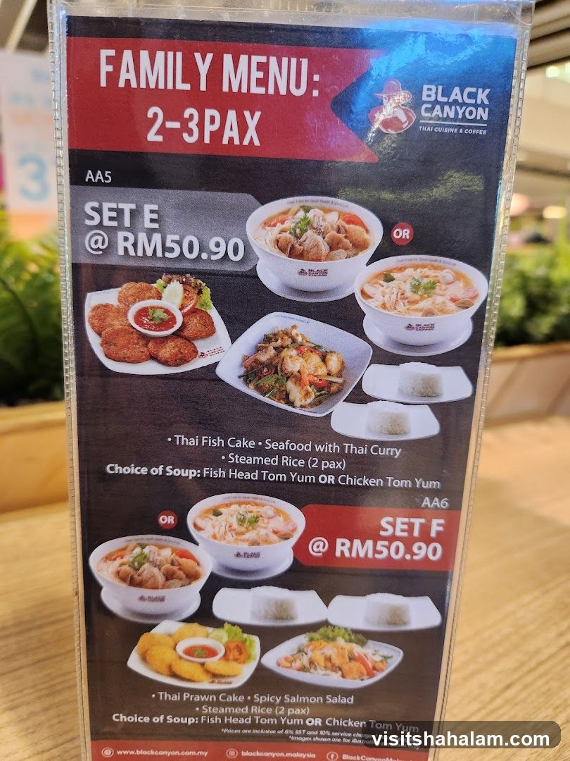 FAMILY MENU: 2-3PAX