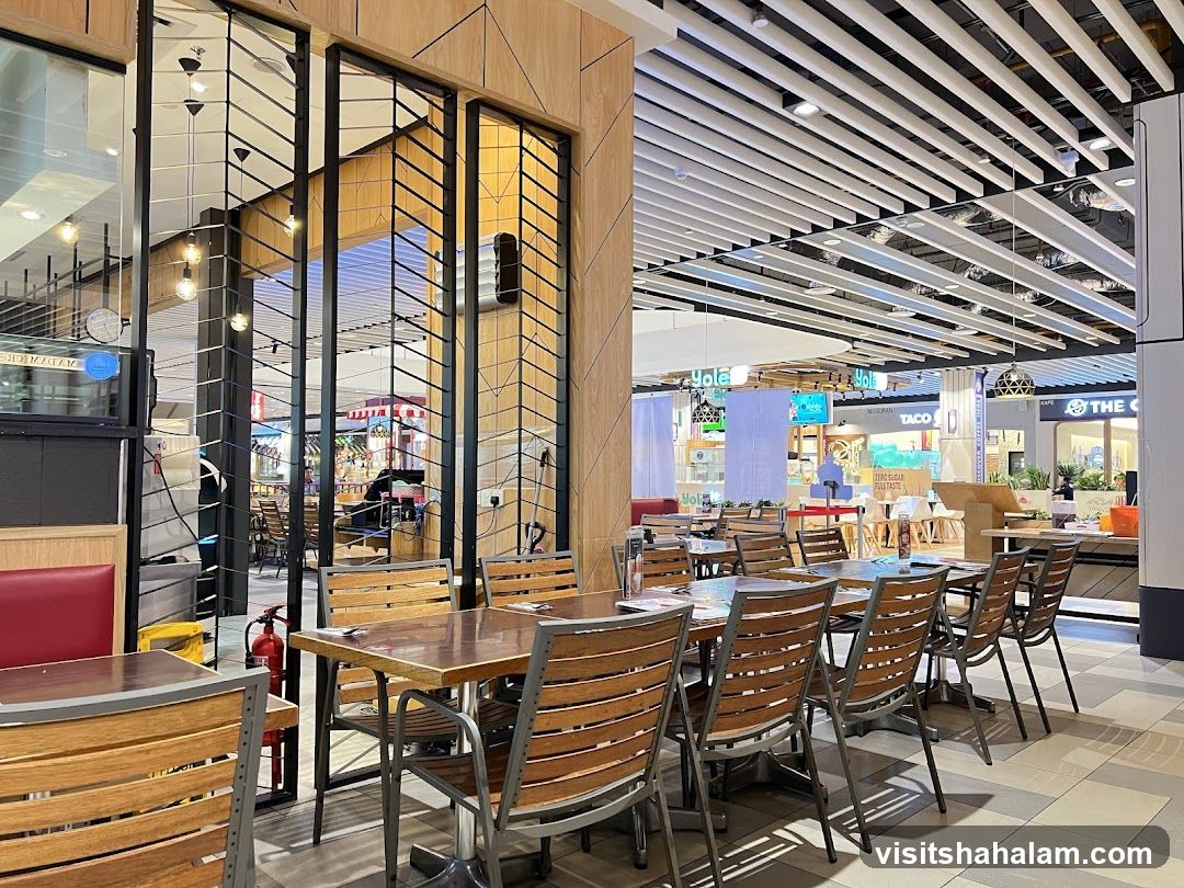 Restaurant Interior with Tables and Chairs
