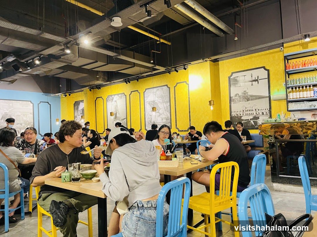 Restaurant Interior with Diners