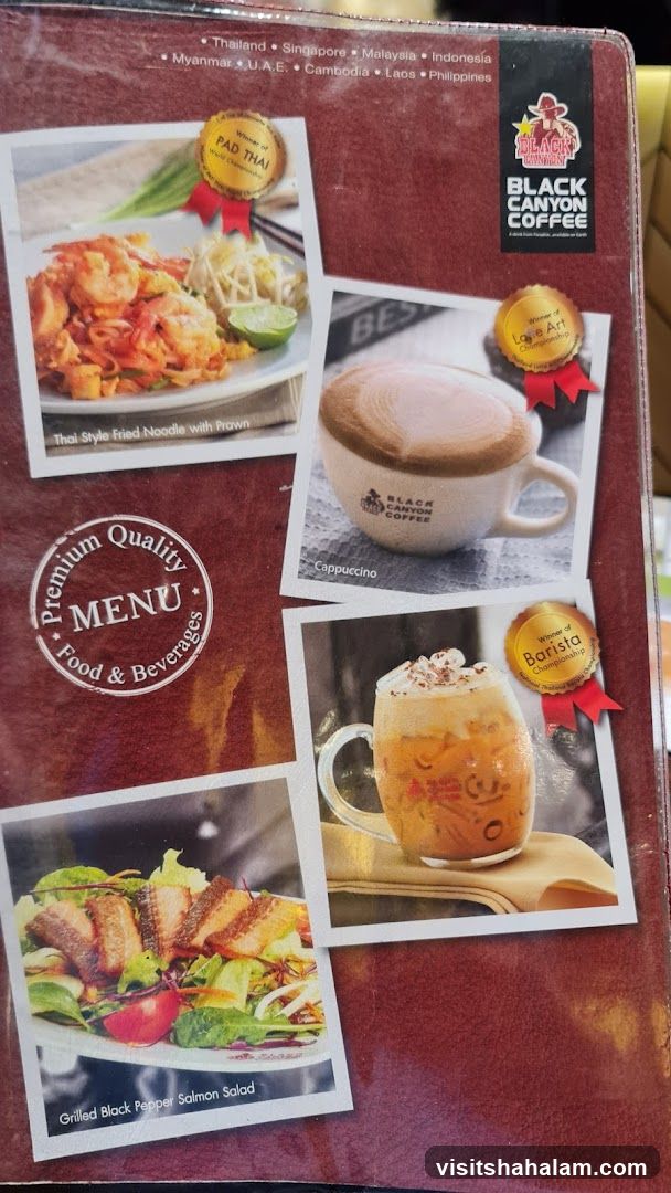Black Canyon Coffee Menu