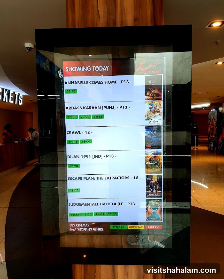 Movie Showtimes Display