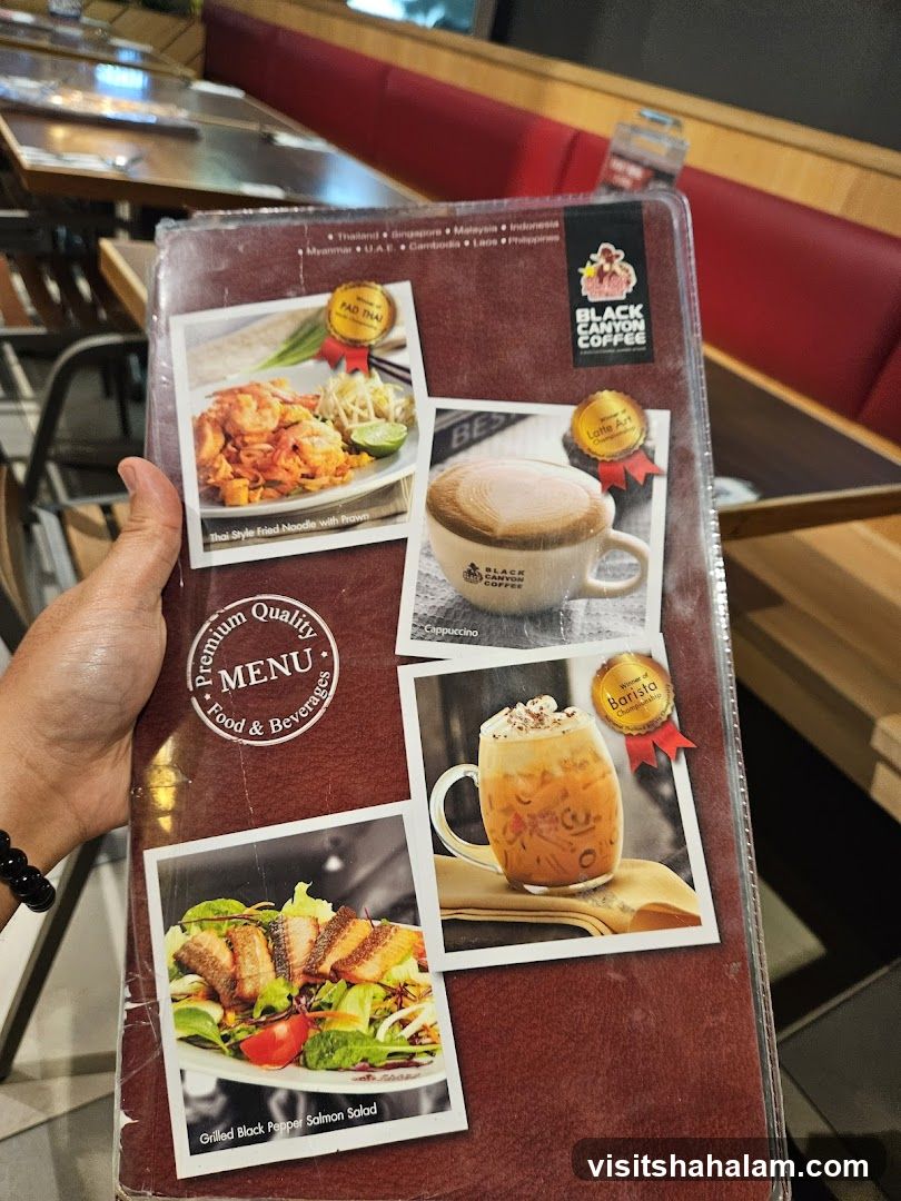 Black Canyon Coffee Menu