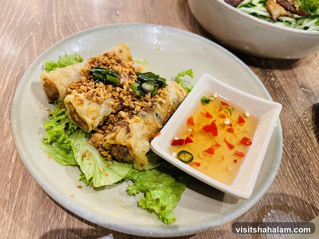 Fried Spring Rolls with Dipping Sauce