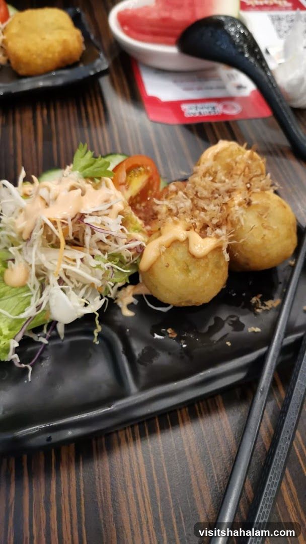 Takoyaki and Salad