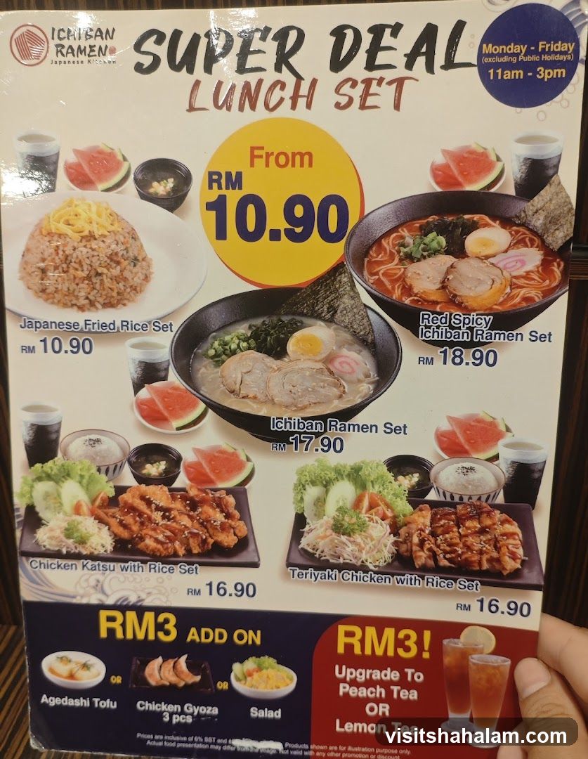 Ichiban Ramen Super Deal Lunch Set