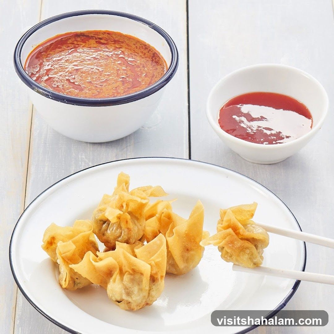 Fried Wontons with Dipping Sauces