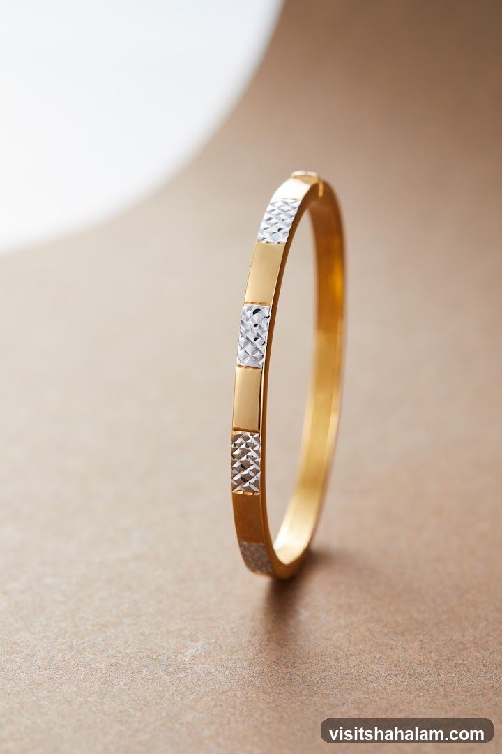 Gold and Silver Bangle