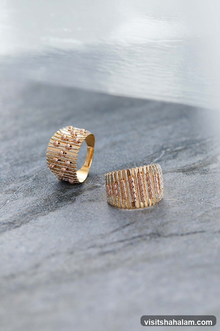 Two gold rings