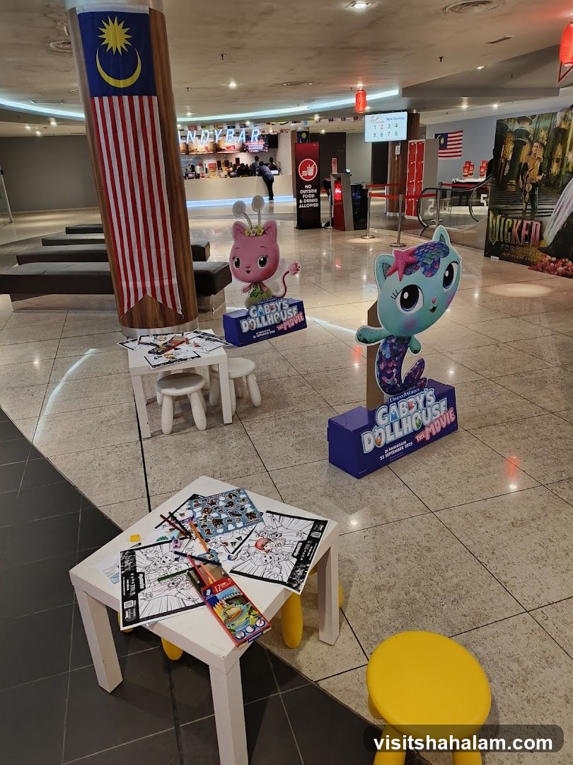 Movie Theater Lobby with Children's Activity Area