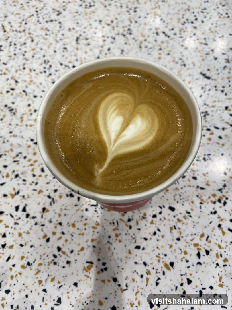 Latte with Heart Art