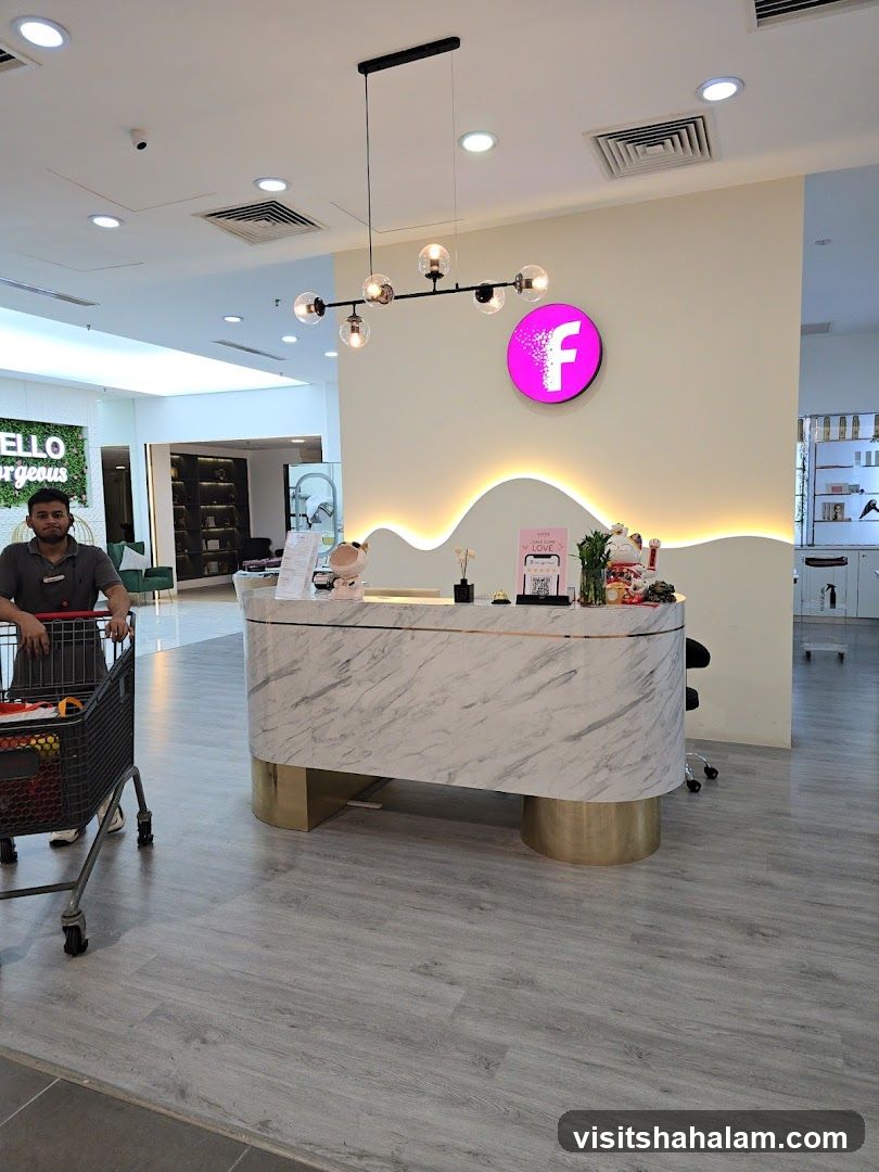 Salon Reception Area