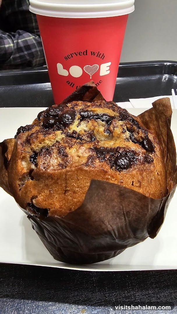 Chocolate Chip Muffin and Coffee Cup