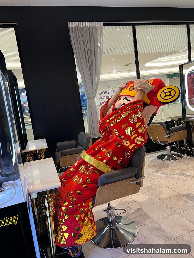 Person in Costume Sitting in Salon Chair