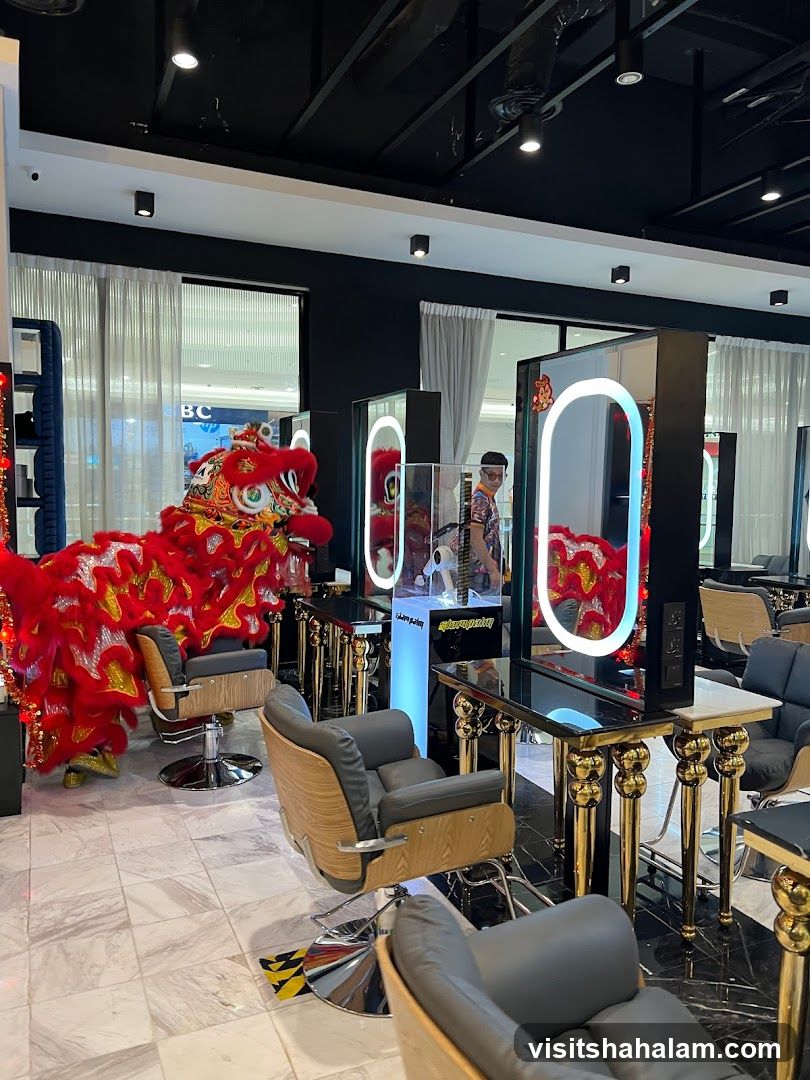 Hair Salon with Lion Dance