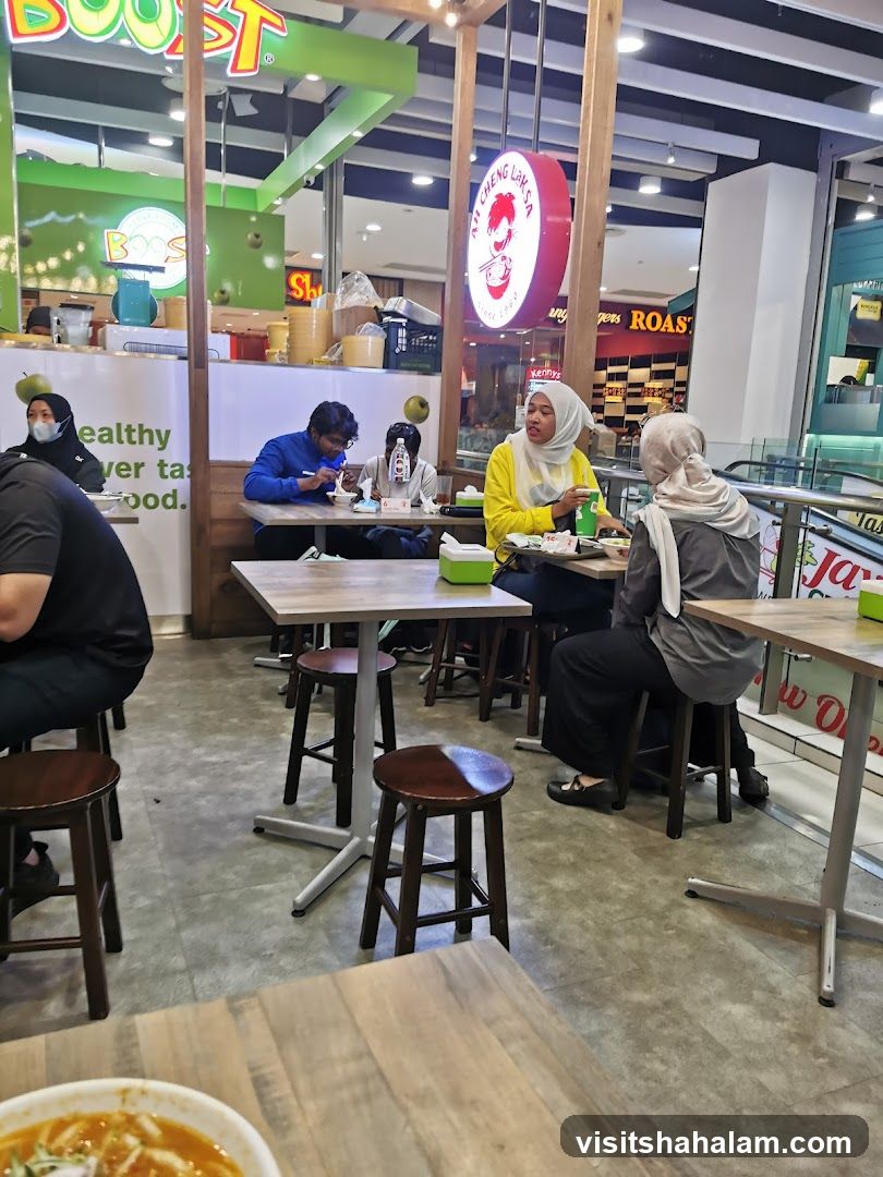 Restaurant Interior with Diners