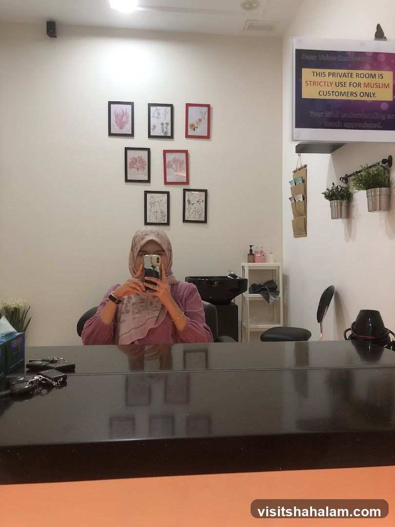 Interior of a salon