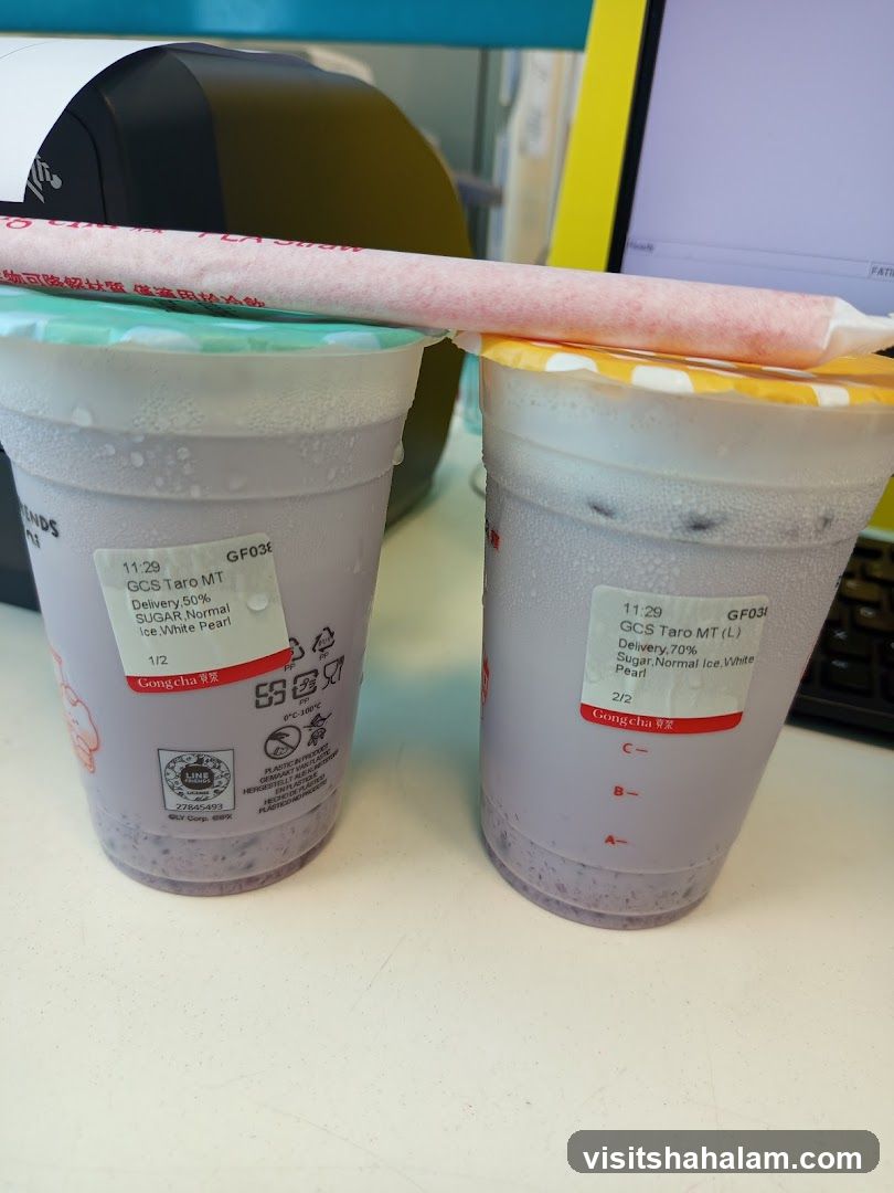 Gong Cha Taro Drinks