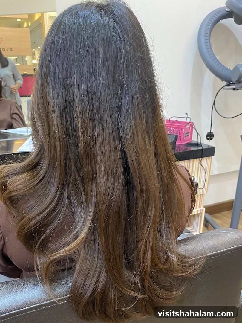 Woman's Hair in Salon