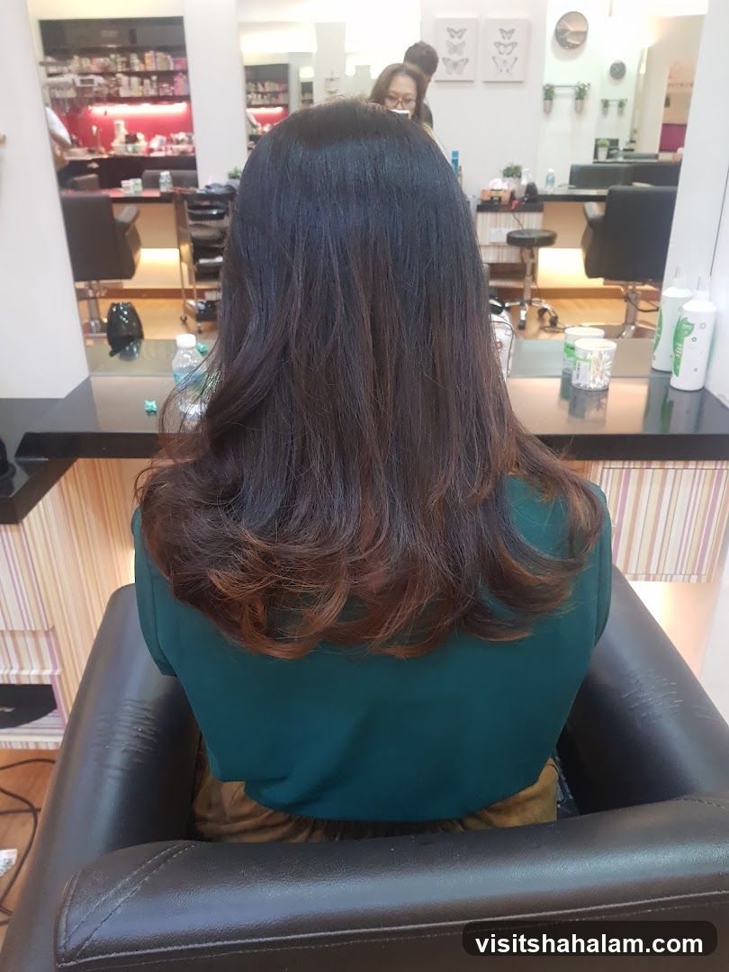 Woman in Salon Chair