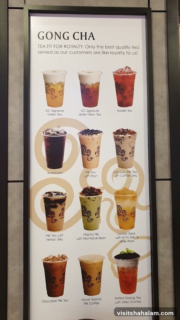 GONG CHA Menu