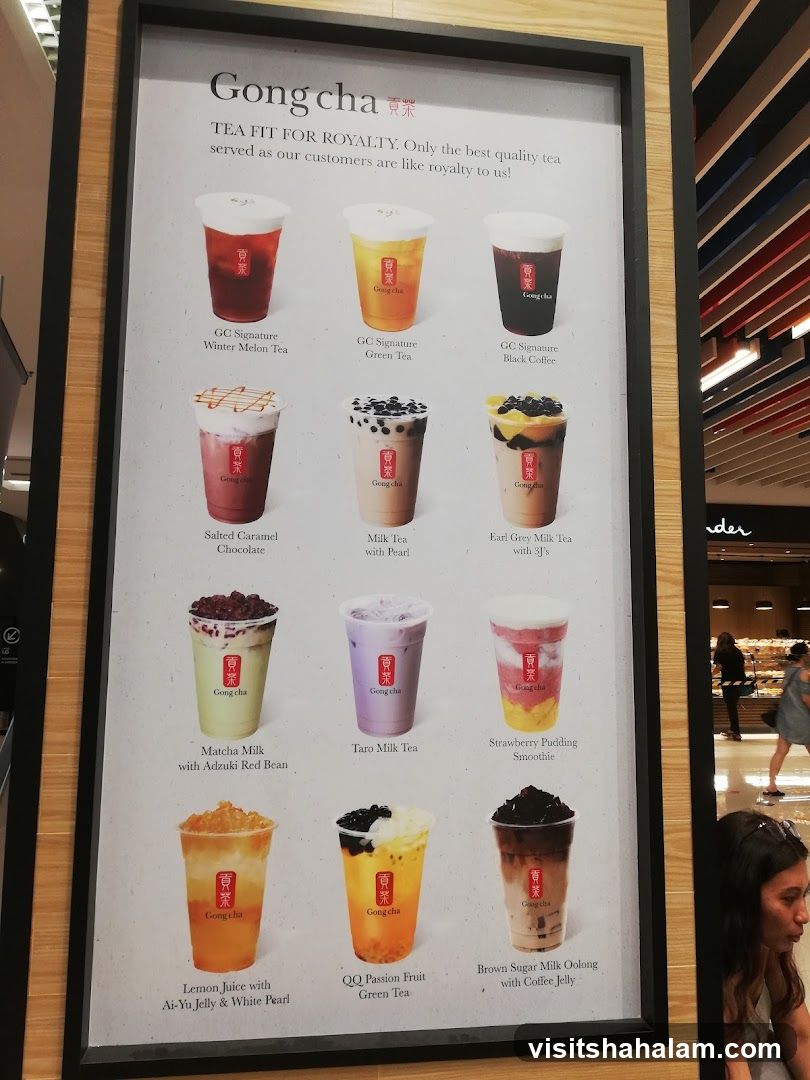 Gong Cha Menu