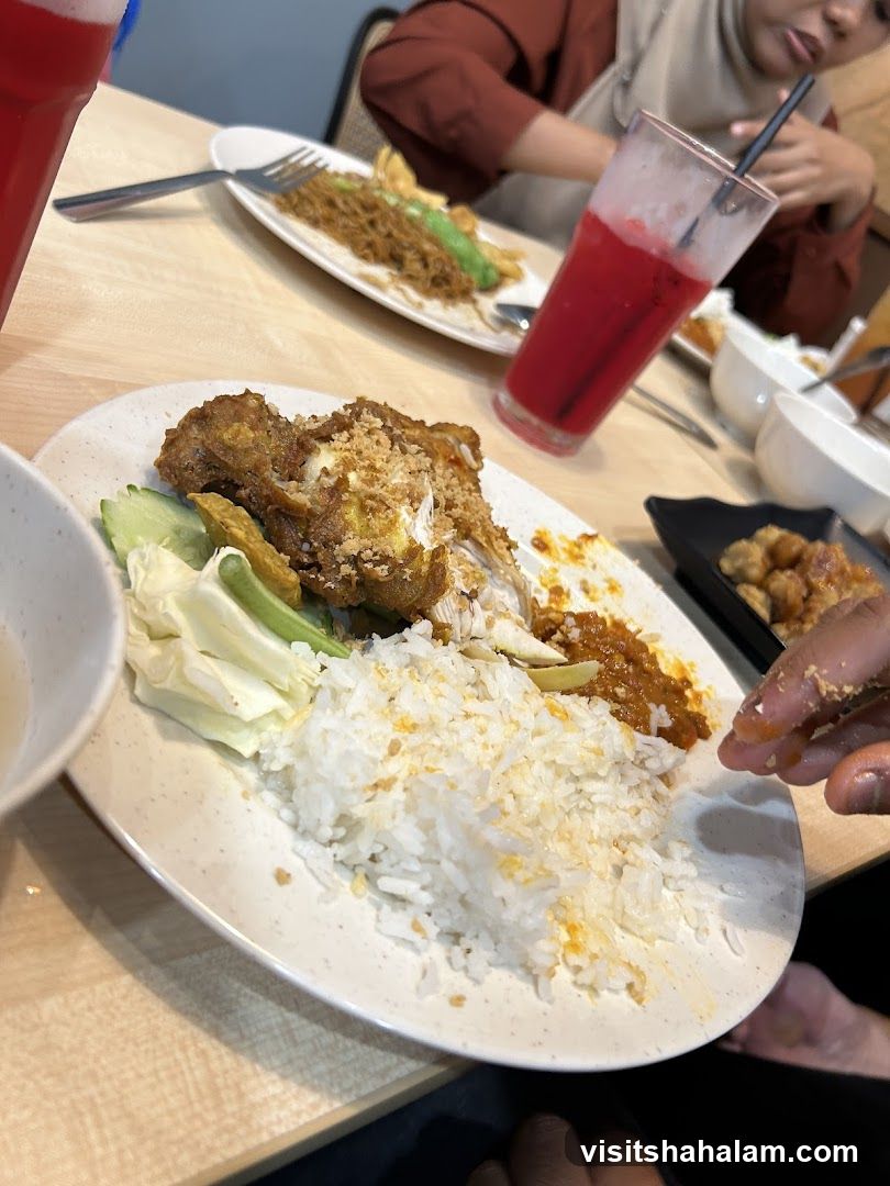 Fried Chicken and Rice