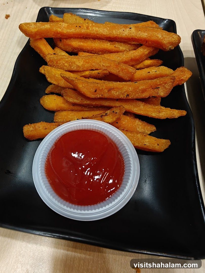 Sweet Potato Fries with Ketchup