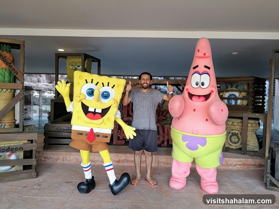 SpongeBob and Patrick with a Man