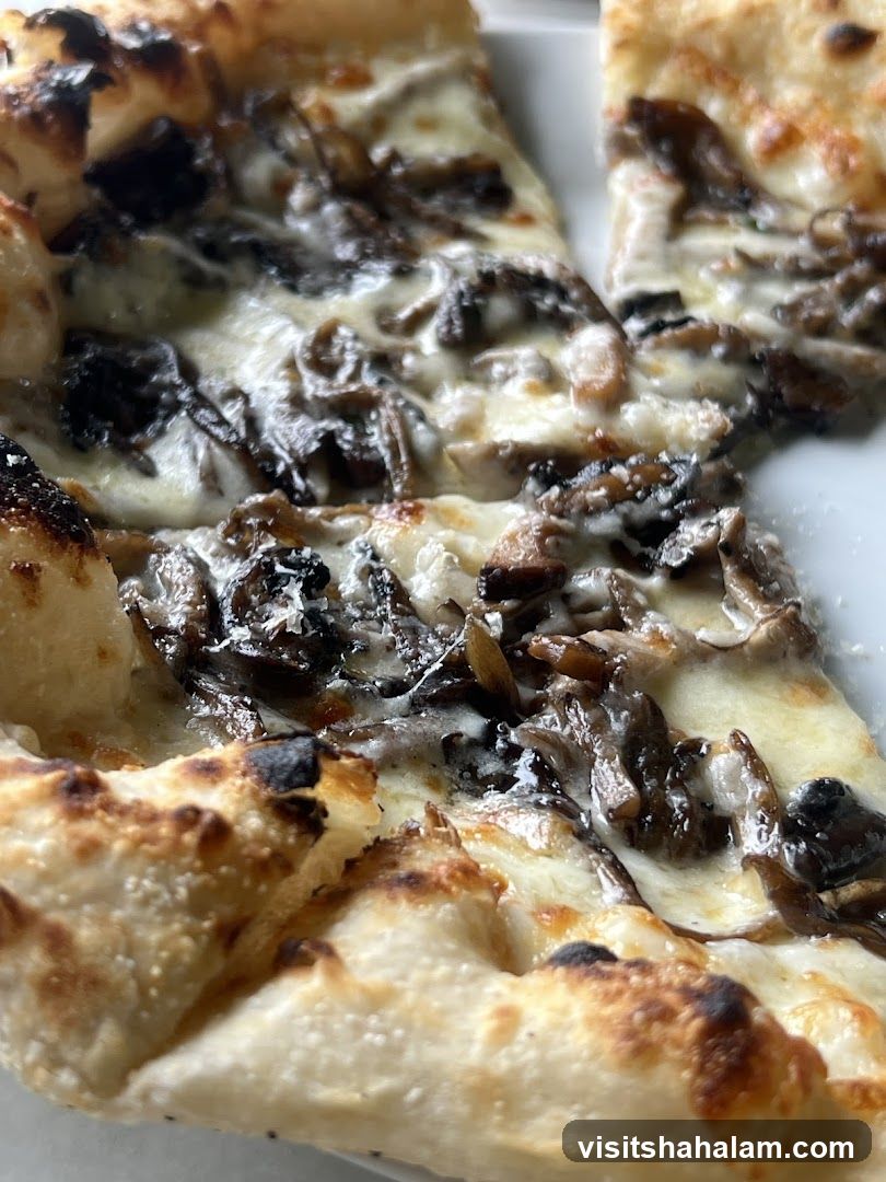 Mushroom Pizza Slices