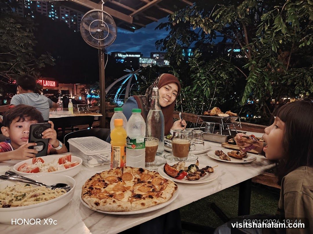 Family Dinner at a Restaurant