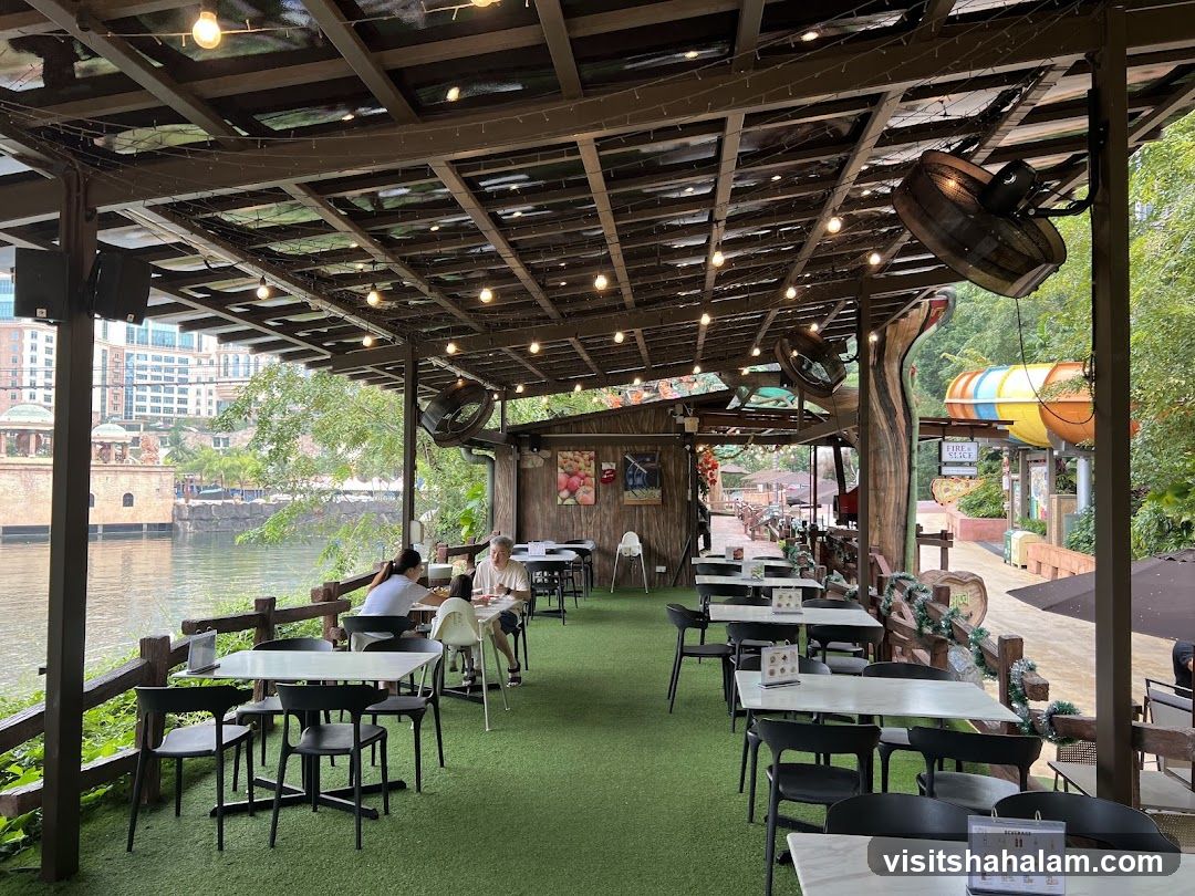 Outdoor Seating Area by the Water