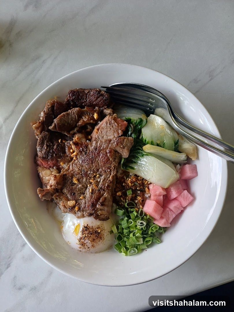 Beef and Egg Rice Bowl