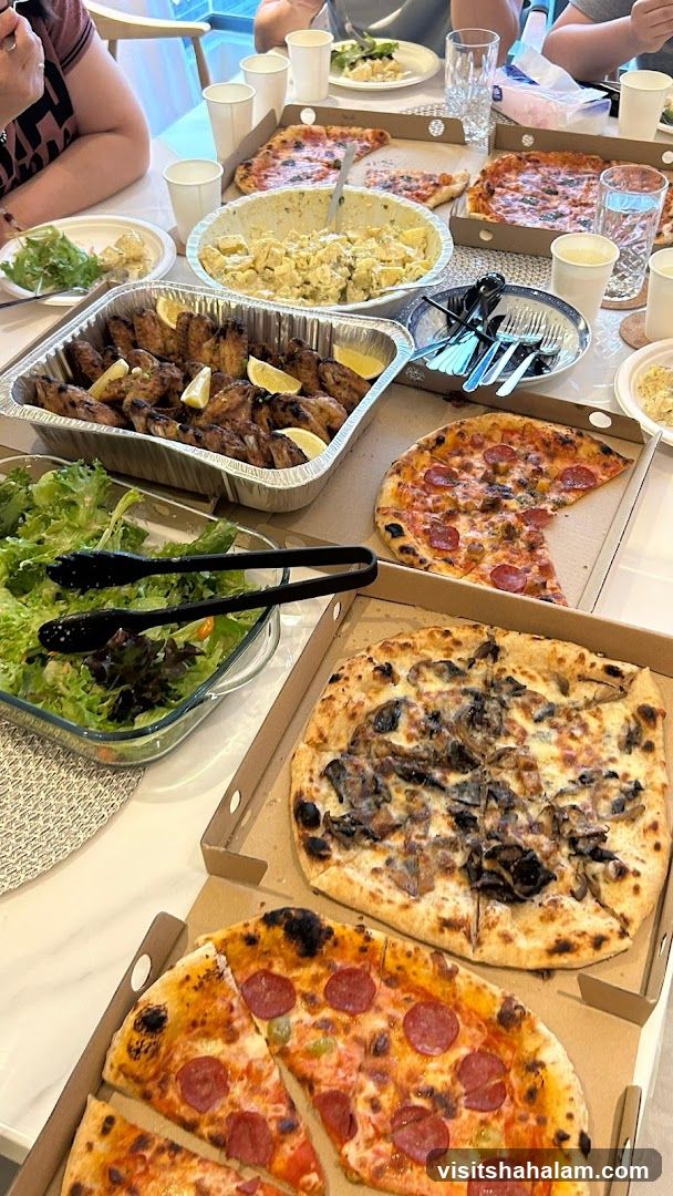 Pizza and Chicken Wings Feast
