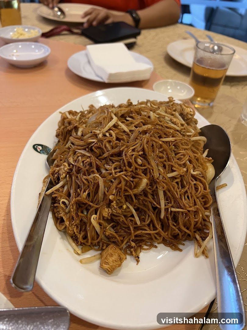 Plate of Stir-Fried Noodles