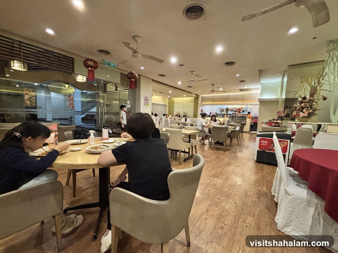 Restaurant Interior with Diners