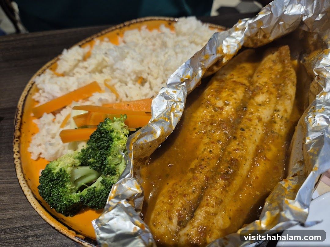 Fish with Rice and Vegetables