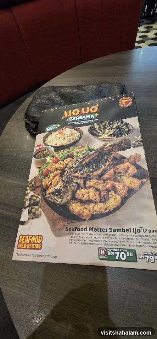 Seafood Platter Sambal Ijo