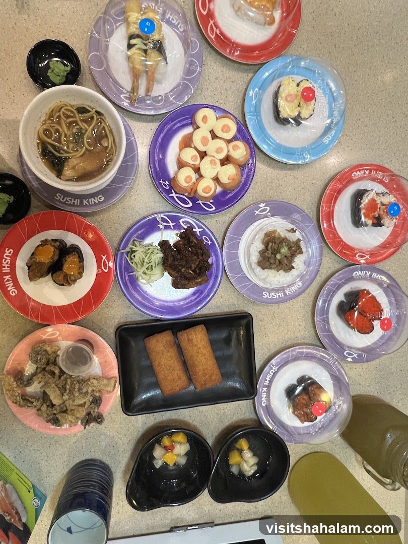 Assorted Sushi and Dishes