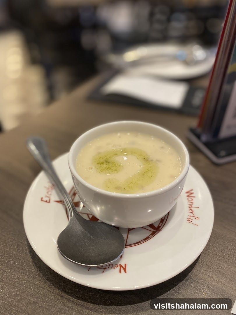 Creamy Soup with Garnish