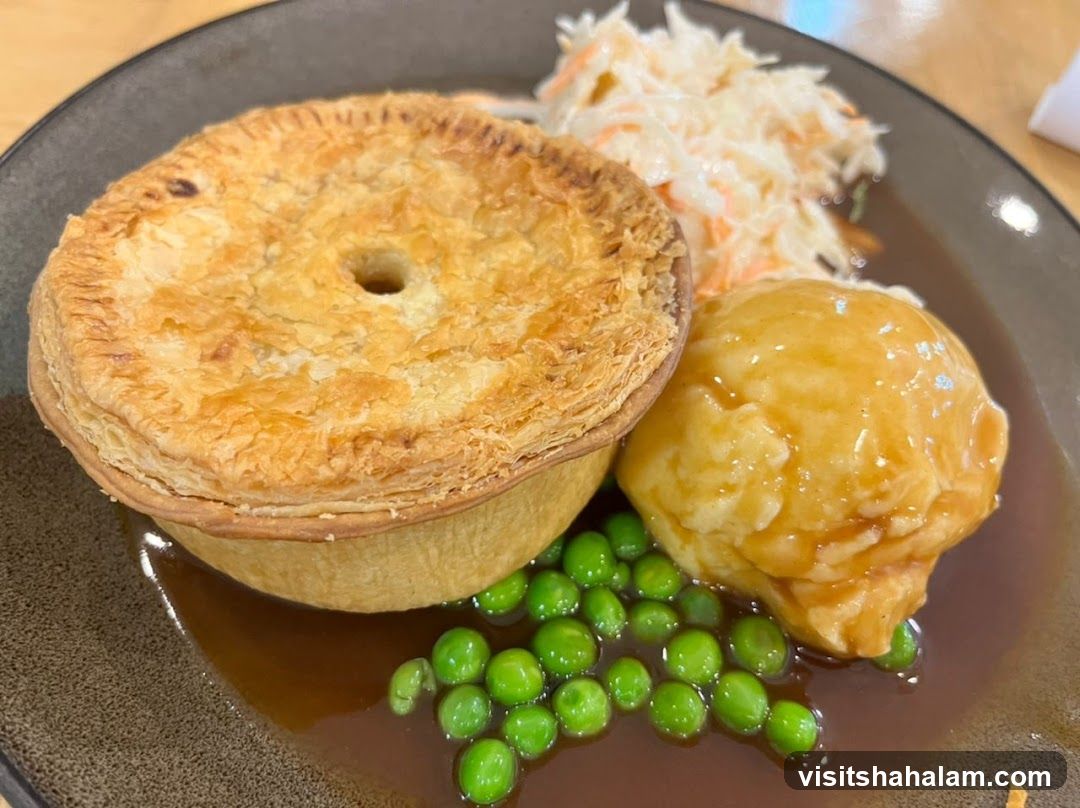 Pie with Mash and Peas