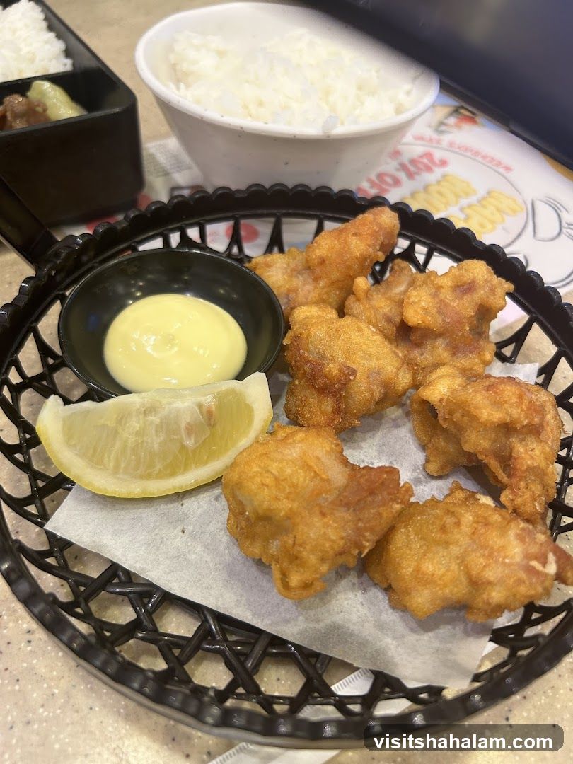 Fried Chicken Bites with Rice