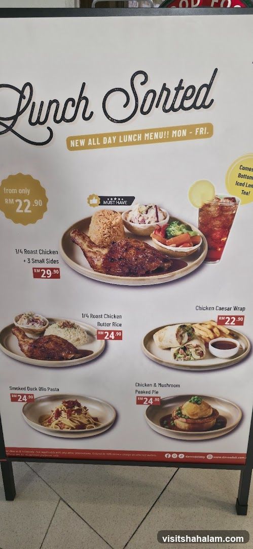 Lunch Sorted Menu