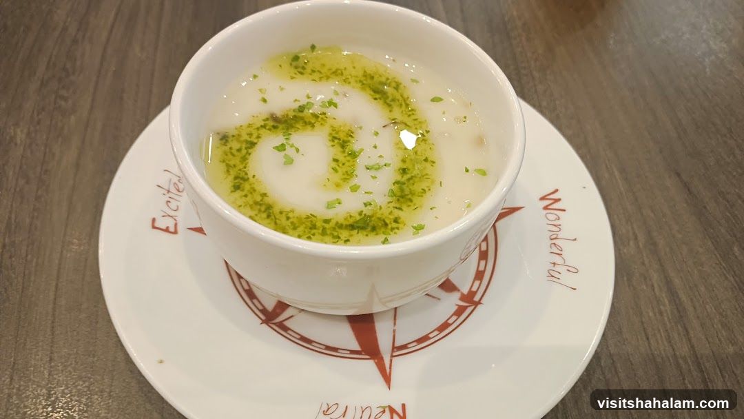 Creamy Soup with Garnish