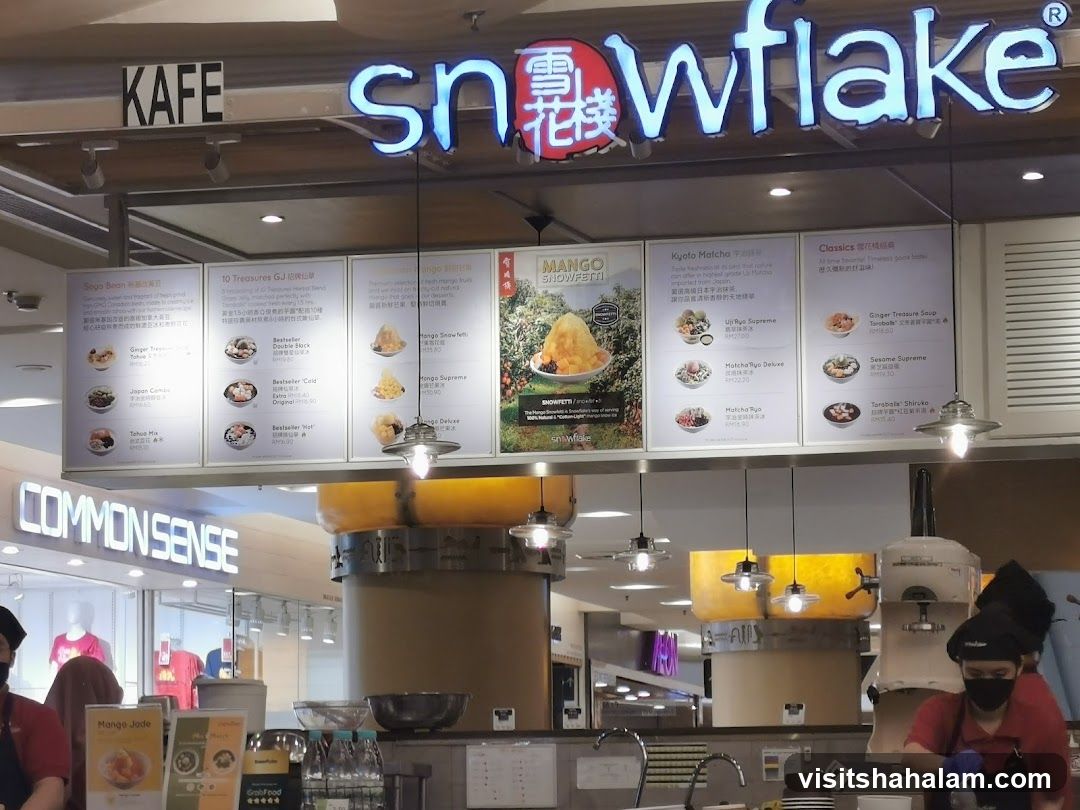 Snowflake Menu
